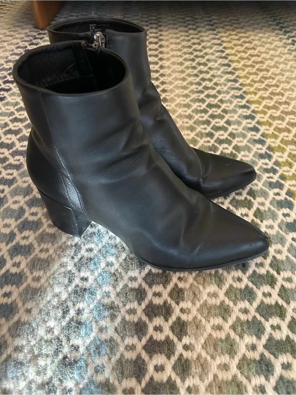 Madden Girl Black Booties 8.5